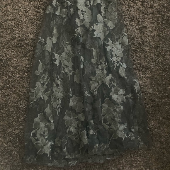 Black, Lace, two-piece skirt and sweetheart halter top size small - Picture 3 of 6